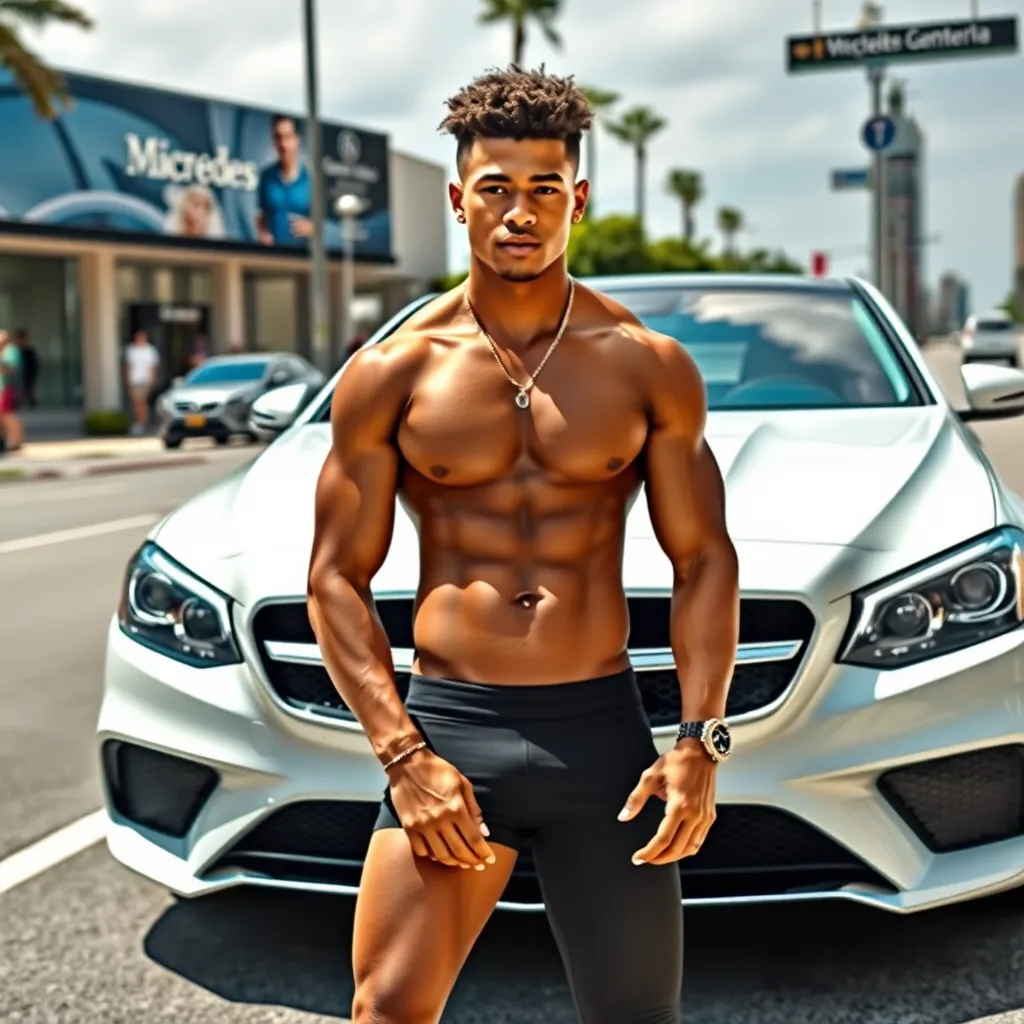 Jordon Hudson's Luxury Lifestyle: New Mercedes & Toned Physique
