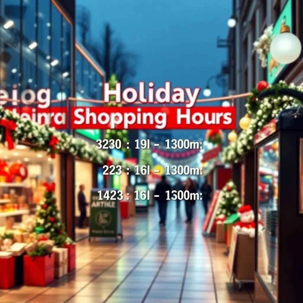 Holiday Shopping Hours: Christmas Eve & Christmas Day Store Guide